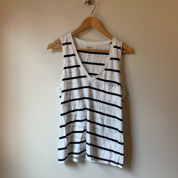 Madewell Tops - Madewell Striped Tank Top